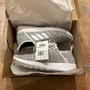 Adidas Cloudfoam Pure Sneakers - White & Grey